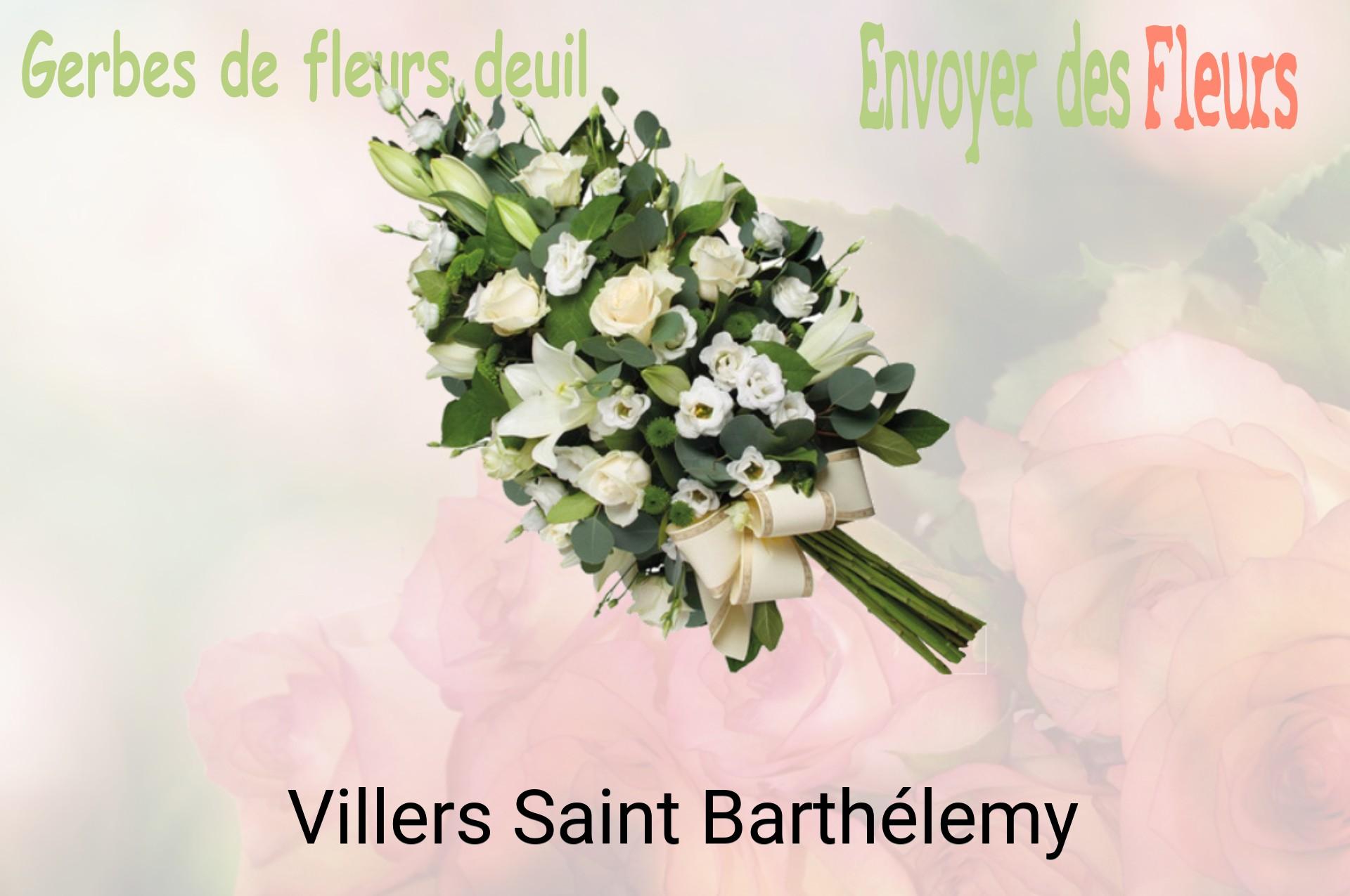 Gerbe de fleurs de deuil livrée à Villers-Saint-Barthélemy